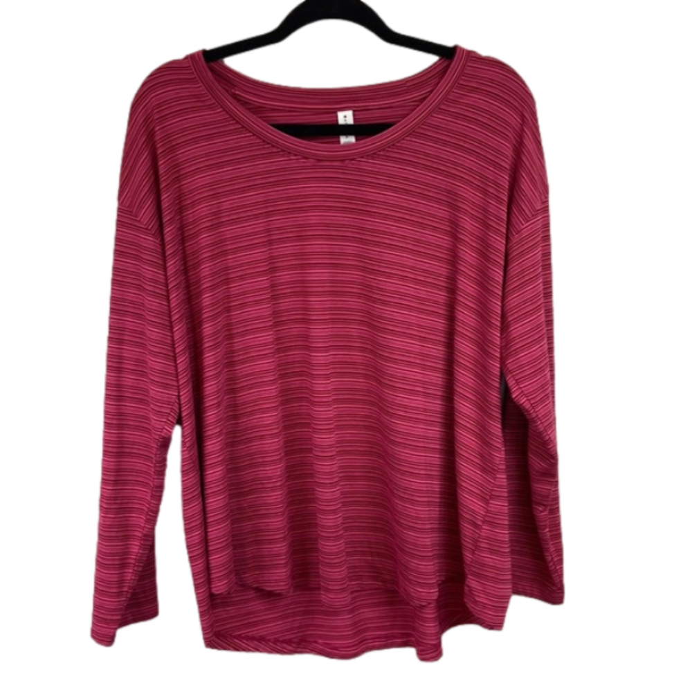 Athleta Cloudlight stratus striped top size 1 X